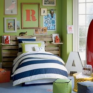 Serena & Lily Ronan Twin Duvet Cover Euro Sham Standard Sham Set